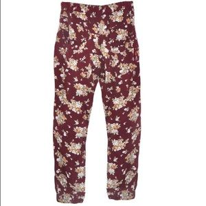 Flynn Skye floral burgundy perfect pant